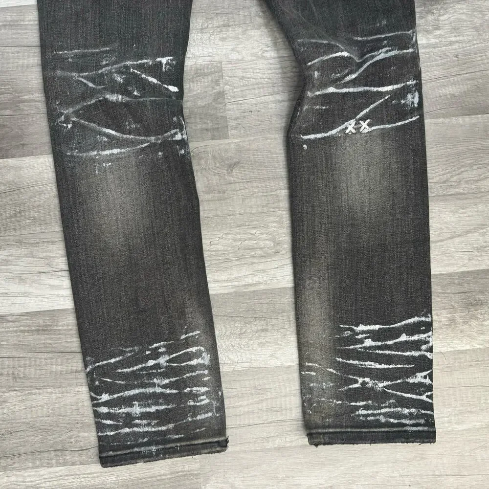 CULT OF INDIVIDUALITY ROCKER SLIM DENIM (SILVER STREAK) Size 31X33